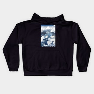 Blue Koi Fish Kids Hoodie